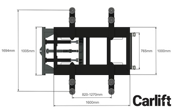 YL628 Mobilný nožnicový zdvihák Carlift - 2,8t
