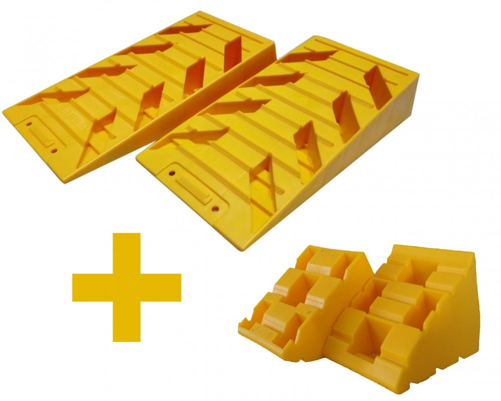TS440 Set vyrovnávacích nájazdov so zarážkami 0,43m / 4t